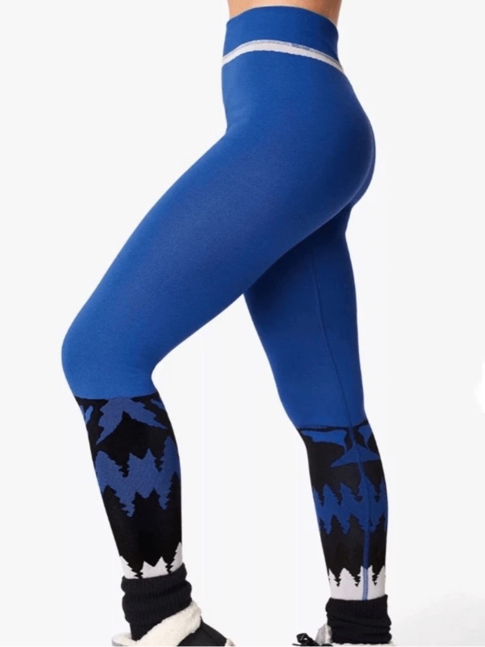 Sweaty Betty Ski Base Layer Leggings Blue Winter Active Women's Size XS